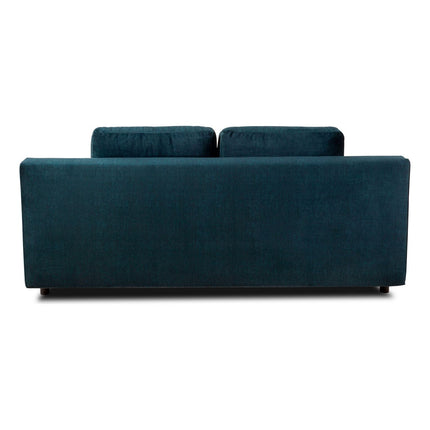 Canapea extensibila NOLA, stofa catifelata gri grafit - Monolith 97, cu lada depozitare, 200x100x90 cm