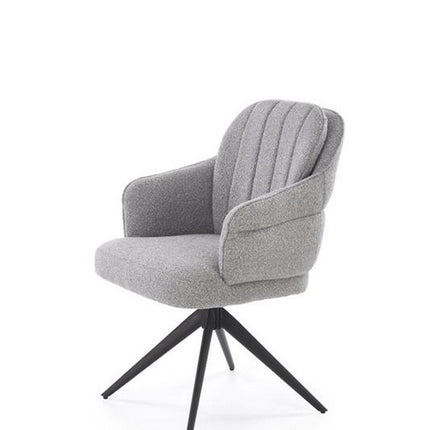Scaun K570, gri/negru, stofa/otel, 61x70x92 cm
