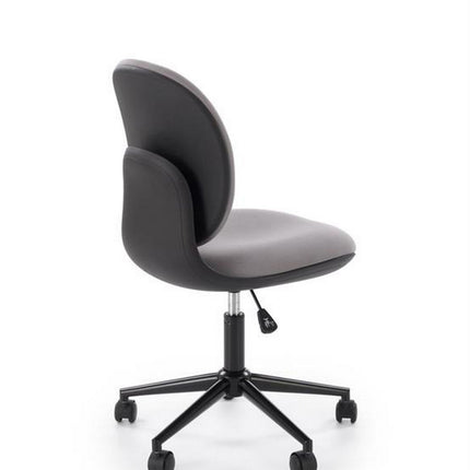 Scaun birou ORION, gri deschis/negru, stofa clasica/polipropilena, 46x55x89/99 cm