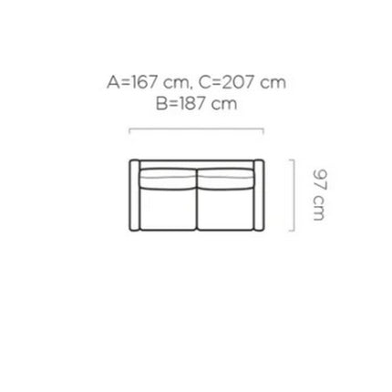 Canapea Tino extensibila 140, personalizabil, 187x97x84 cm