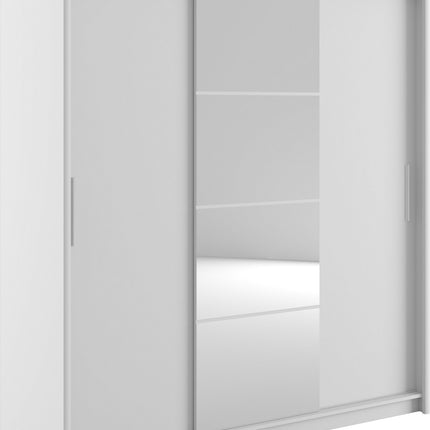 Dressing MARIO 200, pin alb, PAL, cu 3 usi, 200x61x216 cm