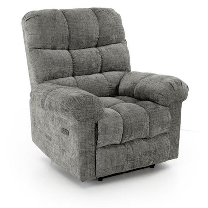 Fotoliu recliner AMORE, gri, stofa, 105x100x86 cm