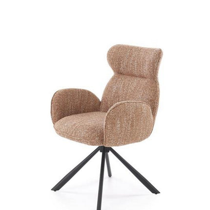 Scaun K571, scortisoara/negru, stofa clasica/otel, 63x64x93 cm