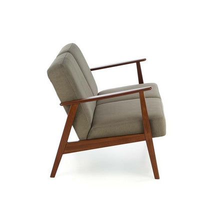 Canapea MILANO 2S, stofa catifelata verde olive - Castel 39, 120x77x77 cm