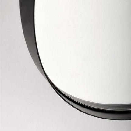 Oglinda PATINA, negru, 70x70 cm