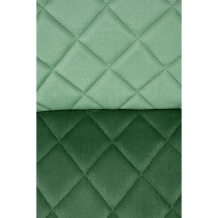 Scaun K525, verde inchis/negru, stofa catifelata/metal, 45x55x89 cm