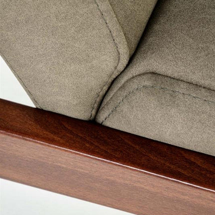 Canapea MILANO 2S, stofa catifelata verde olive - Castel 39, 120x77x77 cm