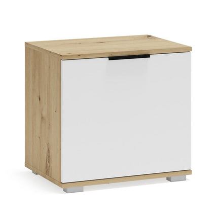 Pantofar CLIF ST-50, stejar artisan/alb, PAL laminat, 50x38x48 cm