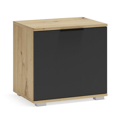 Pantofar CLIF ST-50, stejar artisan/gri antracit, PAL laminat, 50x38x48 cm