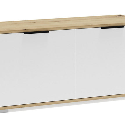 Pantofar CLIF ST-100, stejar artisan/alb, PAL laminat, 100x38x48 cm