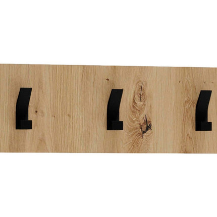 Cuier CLIF W-50, stejar artisan, PAL laminat, 50x15 cm