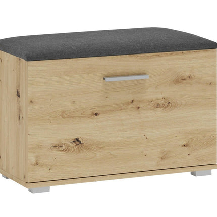 Pantofar LIMA ST2, gri/stejar artisan, PAL laminat, 70x32x45 cm