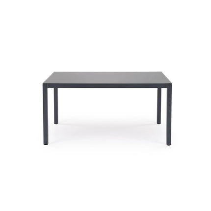 Masa gradina HOVER, gri/gri antracit, sticla/metal, 150x90x75 cm