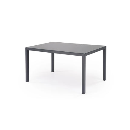Masa gradina HOVER, gri/gri antracit, sticla/metal, 150x90x75 cm
