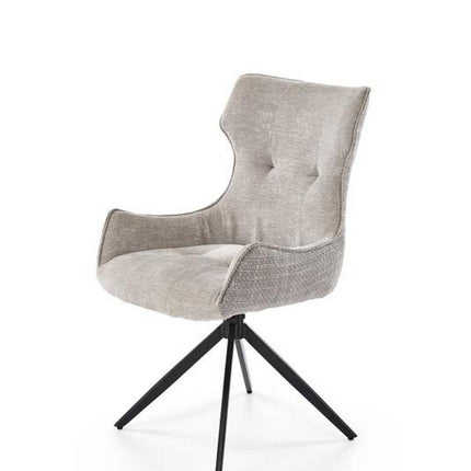 Scaun K573, gri/negru, stofa clasica/otel, 55x64x88 cm