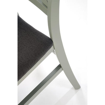 Scaun bucatarie TUTTI 2, verde/gri, stofa clasica/lemn, 45x49x90 cm