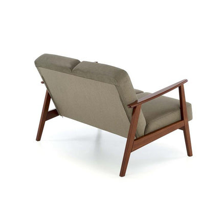 Canapea MILANO 2S, stofa catifelata verde olive - Castel 39, 120x77x77 cm