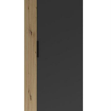 Dulap CLIF SL-50, stejar artisan/gri antracit, PAL laminat, cu o usa, 50x38x203 cm