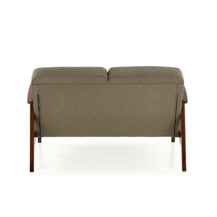Canapea MILANO 2S, stofa catifelata verde olive - Castel 39, 120x77x77 cm