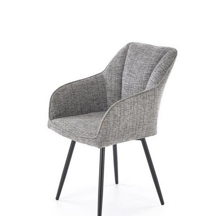 Scaun K576, gri/negru, stofa clasica/otel, 54x60x85 cm