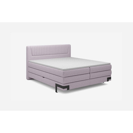 Pat PALIO 180 boxspring, personalizabil, 2 lazi depozitare, cu saltele si topper 5 cm