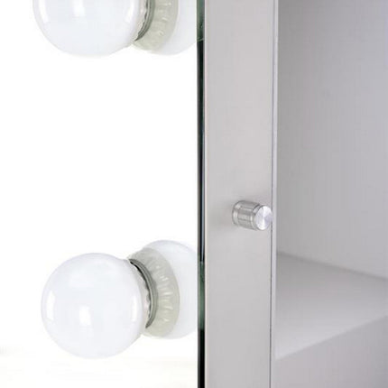 Oglinda PEARL, argintiu, cu iluminare LED, 87x170 cm