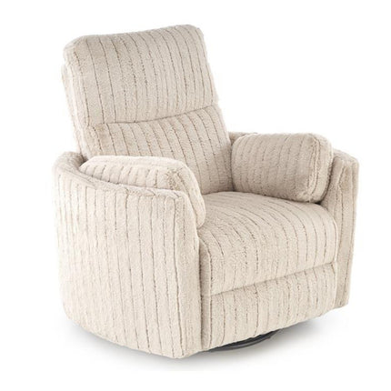 Fotoliu recliner PEGAS, stofa bej, 110x100/170x108/81 cm