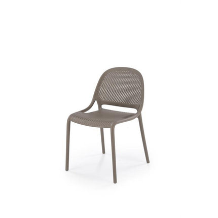 Scaun gradina K532, grej, polipropilena, 50x56x80 cm