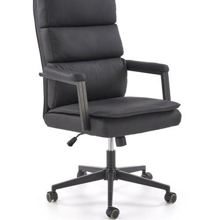 Scaun birou ADRIANO 2, negru, piele ecologica, 65x70x104-110 cm