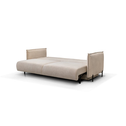 Canapea extensibila Amalfi, stofa catifelata maro - Monolith 15, 226x105x90 cm