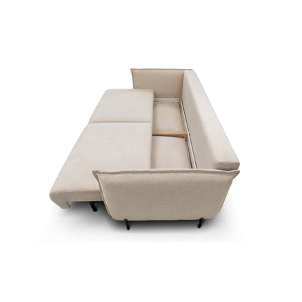 Canapea extensibila Amalfi, stofa catifelata maro - Monolith 15, 226x105x90 cm