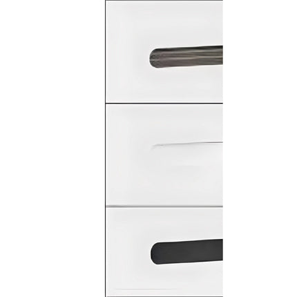 Comoda alba cu 5 sertare AZTECA TRIO , 60X41X104 CM