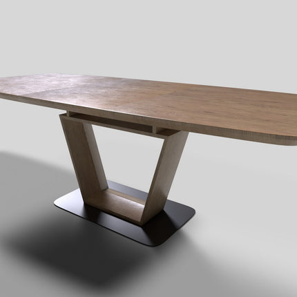 Masa living aurie Blacky, 160/220X90X76 CM