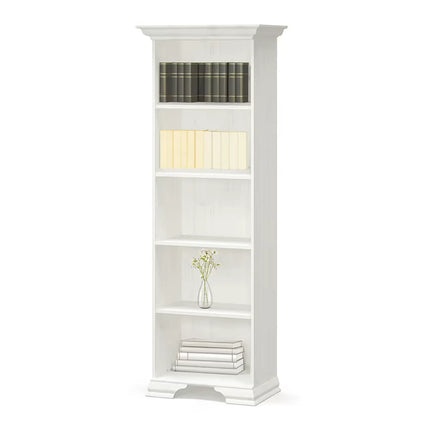 Biblioteca IRYS, pin alb anderson, PAL laminat, 70x43x198 cm