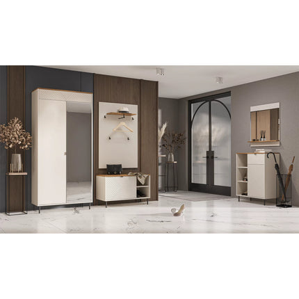 Comoda dulap EVO, casmir/stejar, PAL laminat, 70x40x95 cm