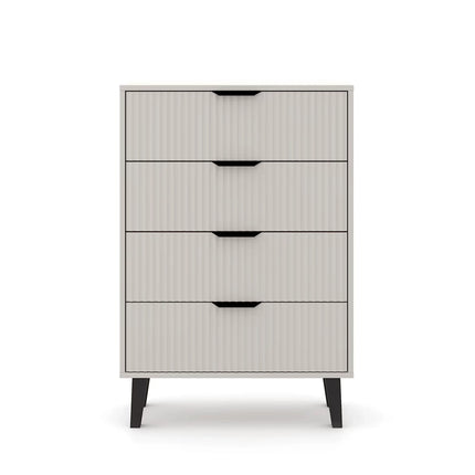 Comoda cu sertare inalta BORG, casmir, PAL laminat, 70x39x103 cm