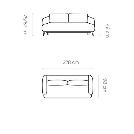 Canapea extensibila CANDY, personalizabil, lada depozitare, 228x98x87 cm