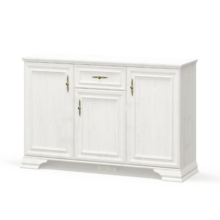 Set mobilier dormitor IRYS, pin alb anderson, PAL laminat, 7 piese