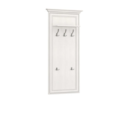 Cuier de perete TIFFANY II, crem, PAL laminat, 70x22x150 cm