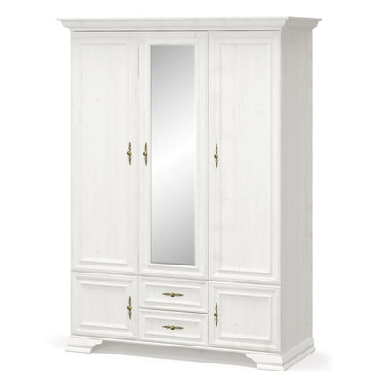 Set mobilier dormitor IRYS, pin alb anderson, PAL laminat, 6 piese