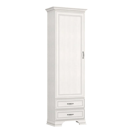 Dulap TIFFANY II, crem, PAL laminat, cu o usa si 2 sertare, 69x40x212 cm