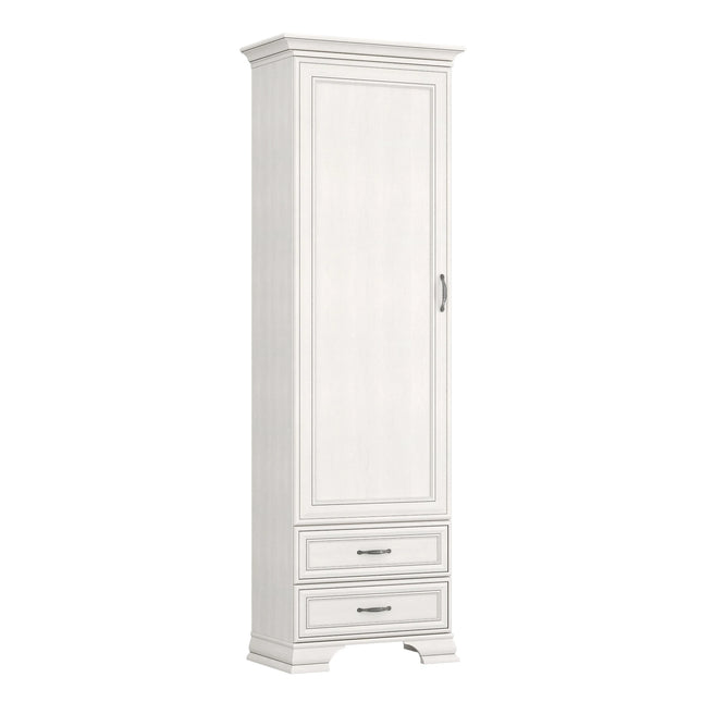 Dulap TIFFANY II, crem, PAL laminat, cu o usa si 2 sertare, 69x40x212 cm