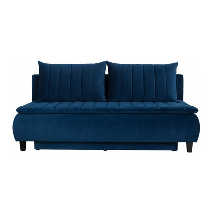Canapea extensibila HARRY, stofa catifelata gri grafit - Element 22, lada depozitare, 208x102x96 cm