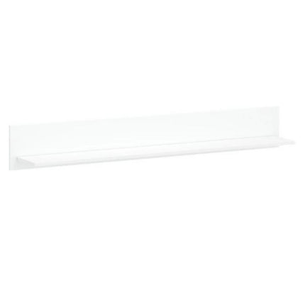 Polita perete alba LINGO, alb, PAL laminat, 150x21x20 cm