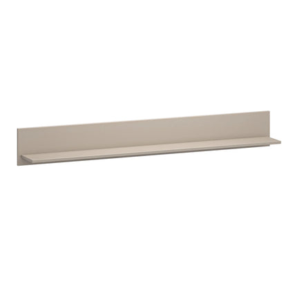 Polita perete living KLEO, taupe, PAL laminat, 160x20x21 cm