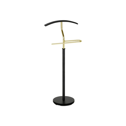 Stander haine SANTOS, metal, negru/auriu, 45x28x106 cm