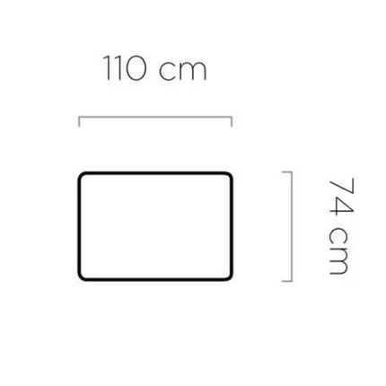 Taburet Storm tapitat, personalizabil, 110x74x47 cm