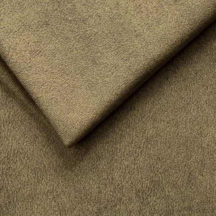 Coltar extensibil CALDO MINI, sezlong dreapta, stofa catifelata verde olive - Salvador 10, cu lada depozitare si tetiere reglabile, 272x178x99 cm