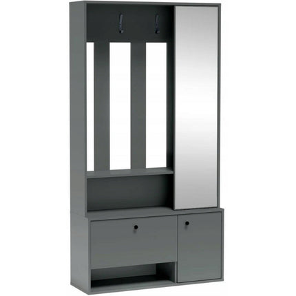 Set hol SPOT, verde, PAL laminat/metal, 100x33x191 cm