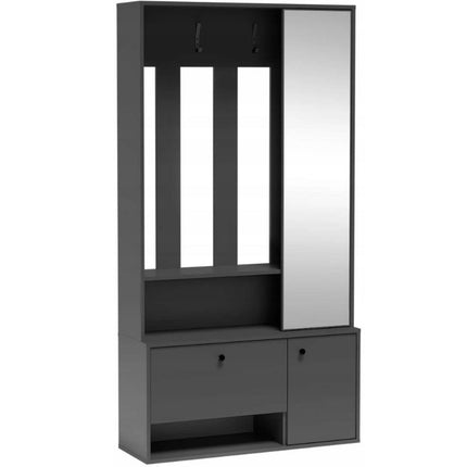 Set hol SPOT, gri grafit, PAL laminat/metal, 100x33x191 cm